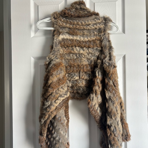 Rudsak Rabbit Fur Vest - Picture 8 of 9
